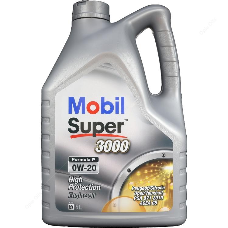 Ulei de motor sintetic MOBIL Super 3000 Formula P 0W20, 5 litri